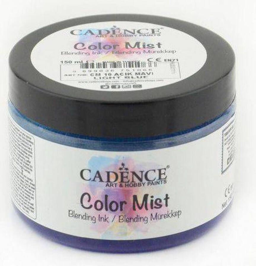 Cadence Color Mist Bending Inkt verf Lichtblauw 01 073 0010 0150 150 ml