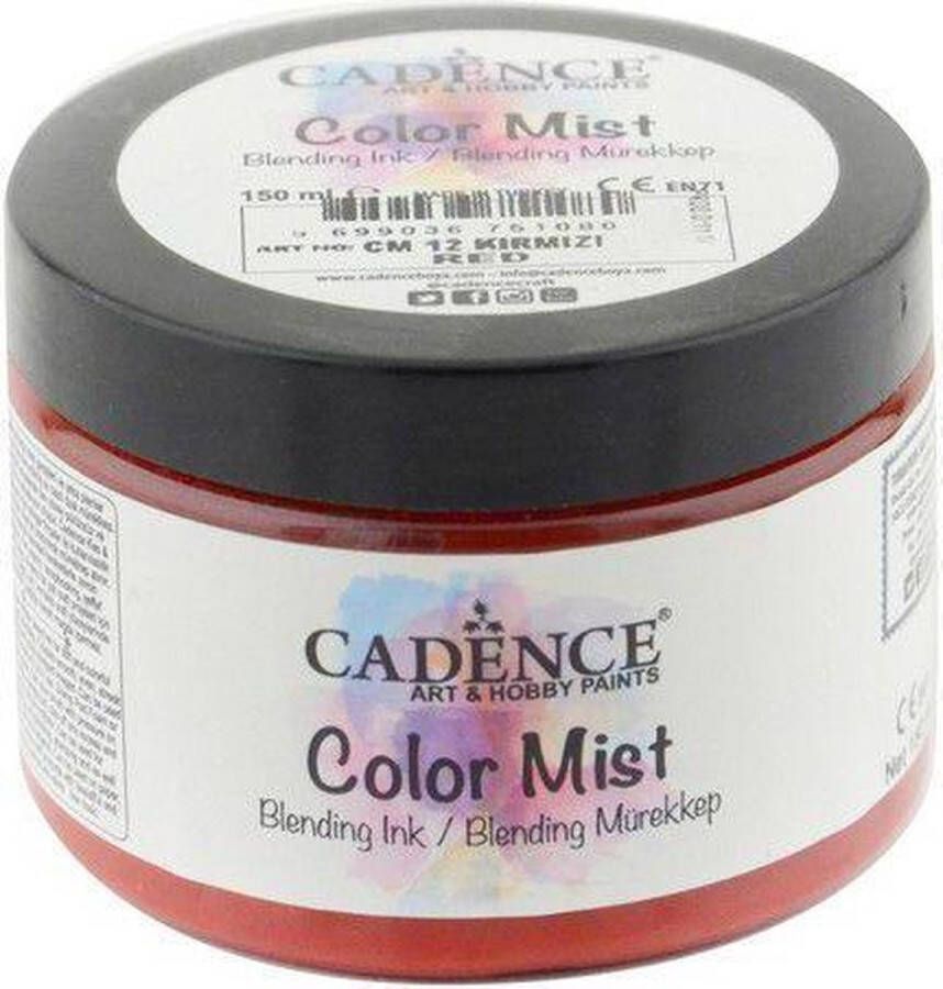 Cadence Color Mist Bending Inkt verf Rood 01 073 0012 0150 150 ml