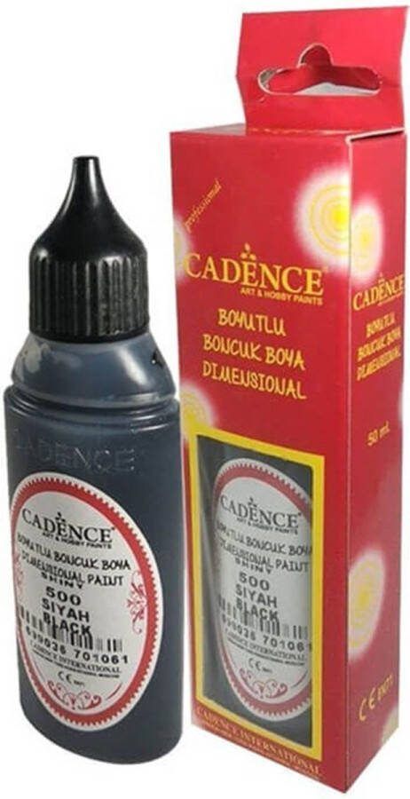 Cadence Dimensional Verf Opaque 50 ml Zwart