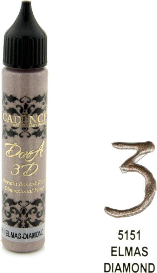 Cadence Dora 3D Metallic Dimensional Verf 25 ml Diamant