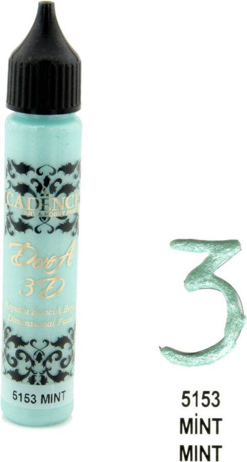 Cadence Dora 3D Metallic Dimensional Verf 25 ml Mintgroen