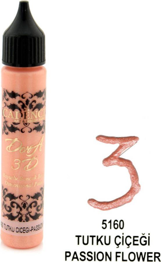 Cadence Dora 3D Metallic Dimensional Verf 25 ml Passiebloem