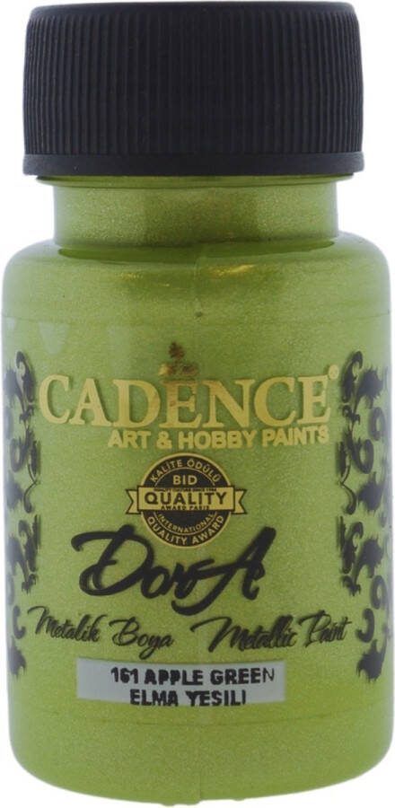 Cadence Dora Acrylverf Metallic 50 ml Appelgroen