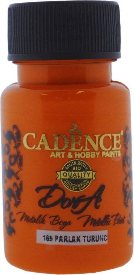 Cadence Dora Acrylverf Metallic 50 ml Fel Oranje