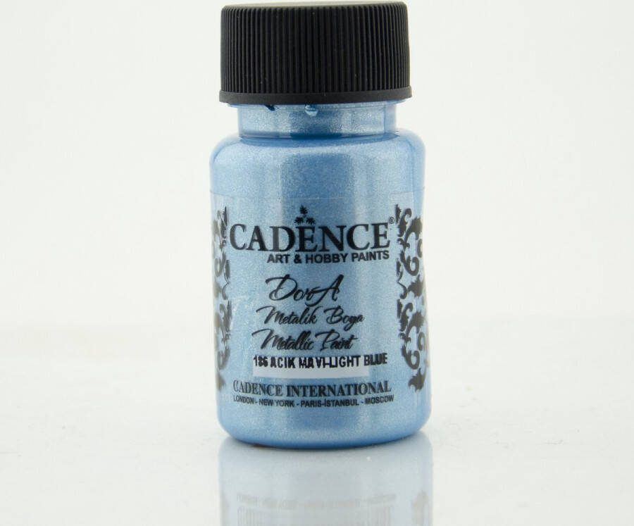 Cadence Dora Acrylverf Metallic 50 ml Lichtblauw