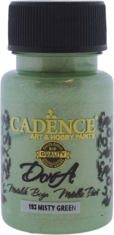 Cadence Dora Acrylverf Metallic 50 ml Mist Groen