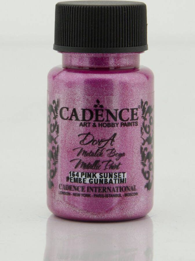 Cadence Dora Acrylverf Metallic 50 ml Roze Sunset