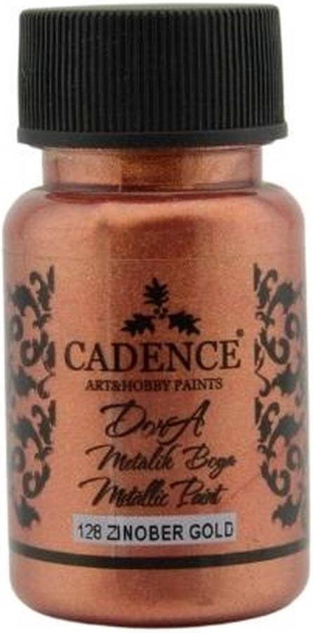 Cadence Dora Acrylverf Metallic 50 ml Zinober Gold
