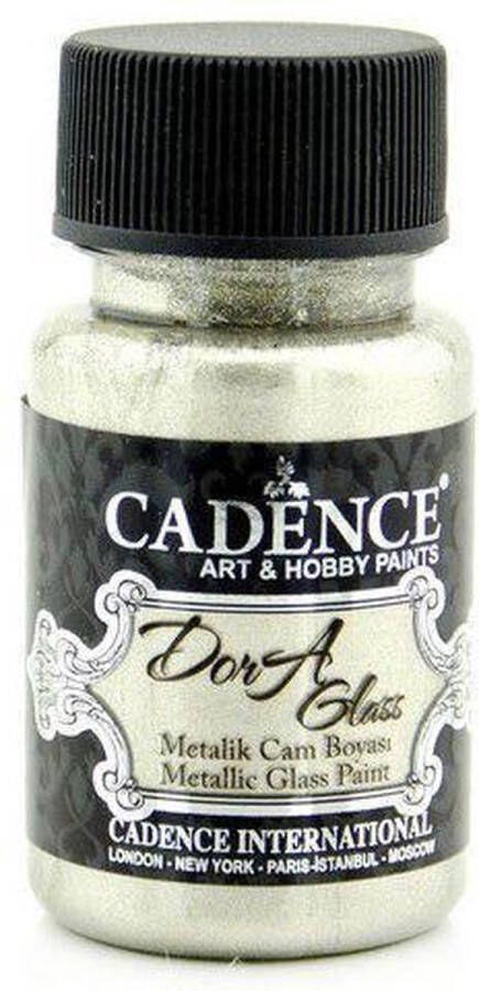 Cadence Dora Glas & Porselein verf Metallic Platinum 01 013 3137 0050 50 ml