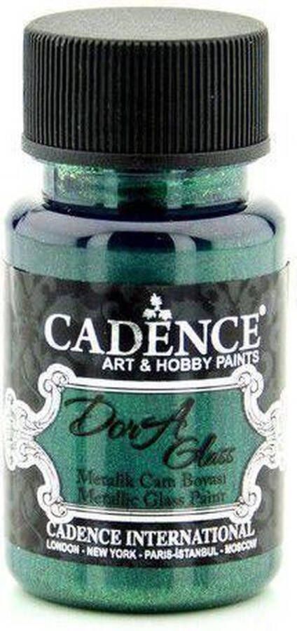 Cadence Dora Glas & Porselein verf Metallic Smaragdgroen 01 013 3141 50 ml