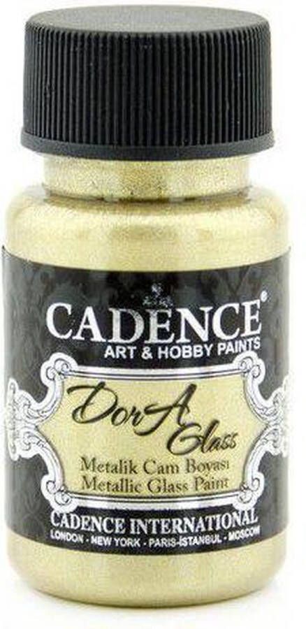 Cadence Dora Glas & Porselein verf Metallic wit goud 01 013 3148 0050 50 ml