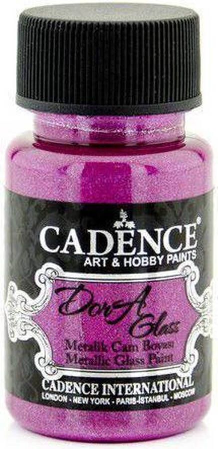 Cadence Dora Glas & Porselein verf Metallic helder Fuchia 01 013 3155 50 ml