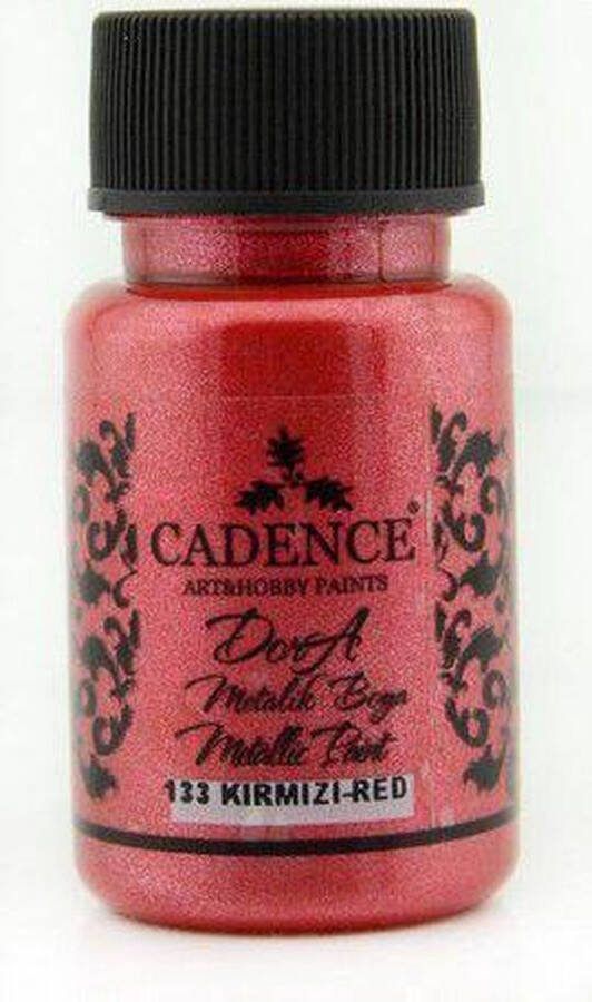 Cadence Dora metallic verf Dora rood 01 011 0133 50 ml
