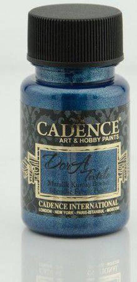 Cadence Dora metallic textiel verf Sax blauw 01 012 1154 0050 50ml