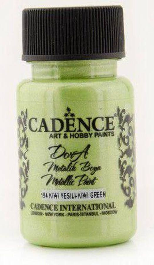 Cadence Dora metallic verf Kiwi groen 01 011 0194 0050 50 ml