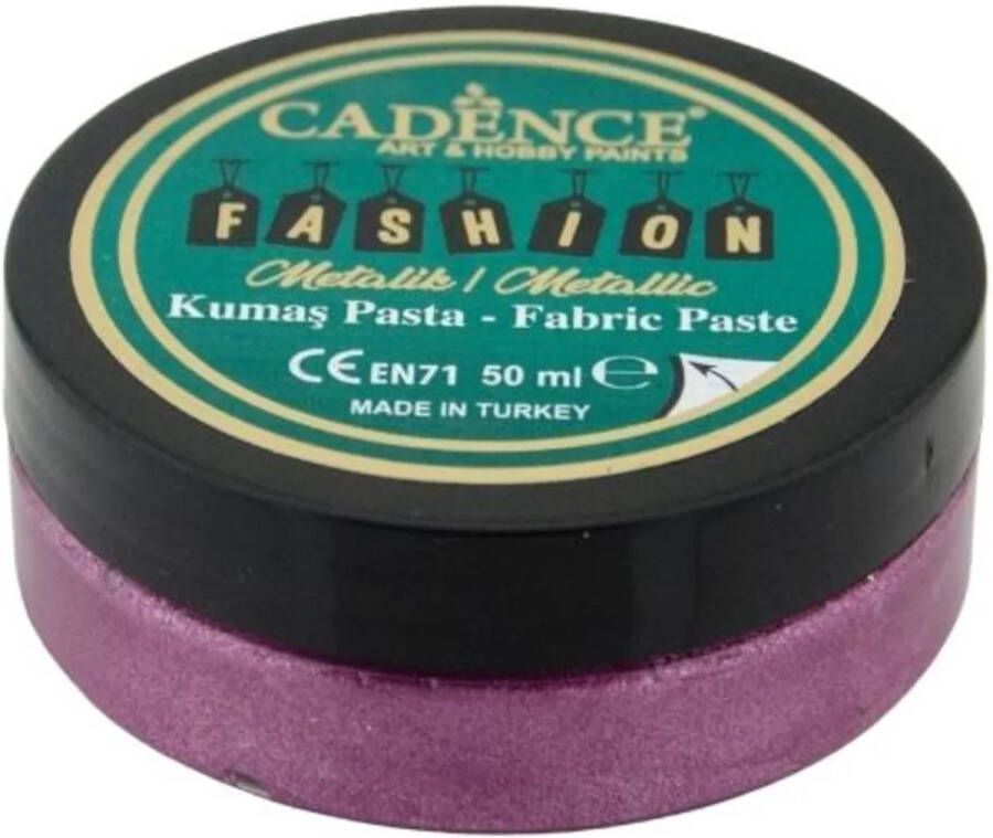 Cadence Fashion Textiel Metallic Relief Pasta 50 ml Cyclaam