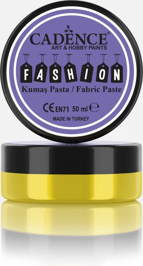 Cadence Fashion Textiel Relief Pasta 50 ml Citroengeel