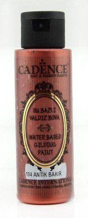 Cadence Gilding Metallic acrylverf Antiek koper 01 035 0104 70 ml