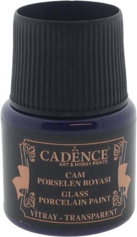 Cadence Glas & Porselein verf transparant pruim 45 ml