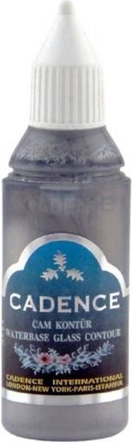Cadence Glas- en Porseleinverf Contour 50 ml Zilver