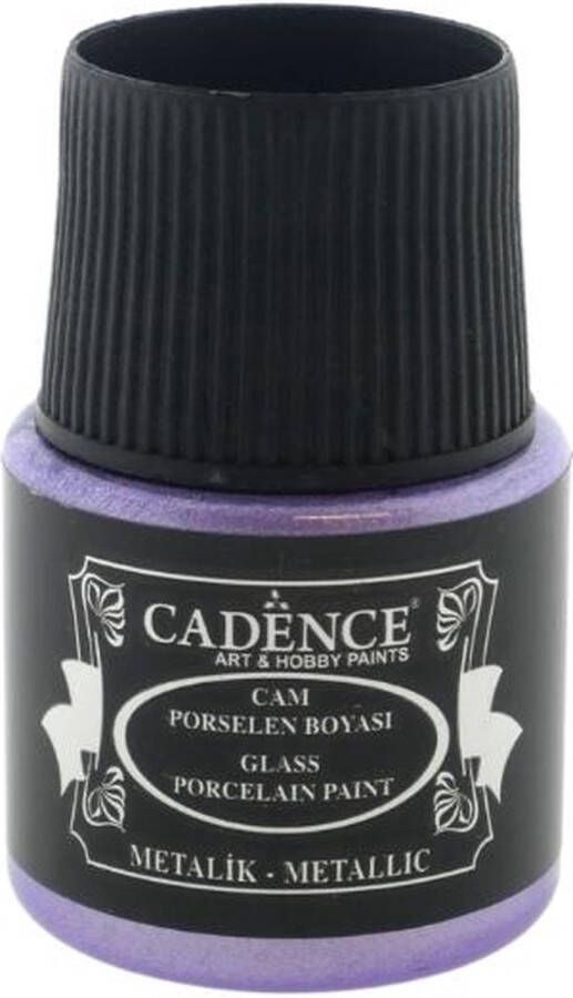 Cadence Glas- en Porseleinverf Metallic 45 ml Lila