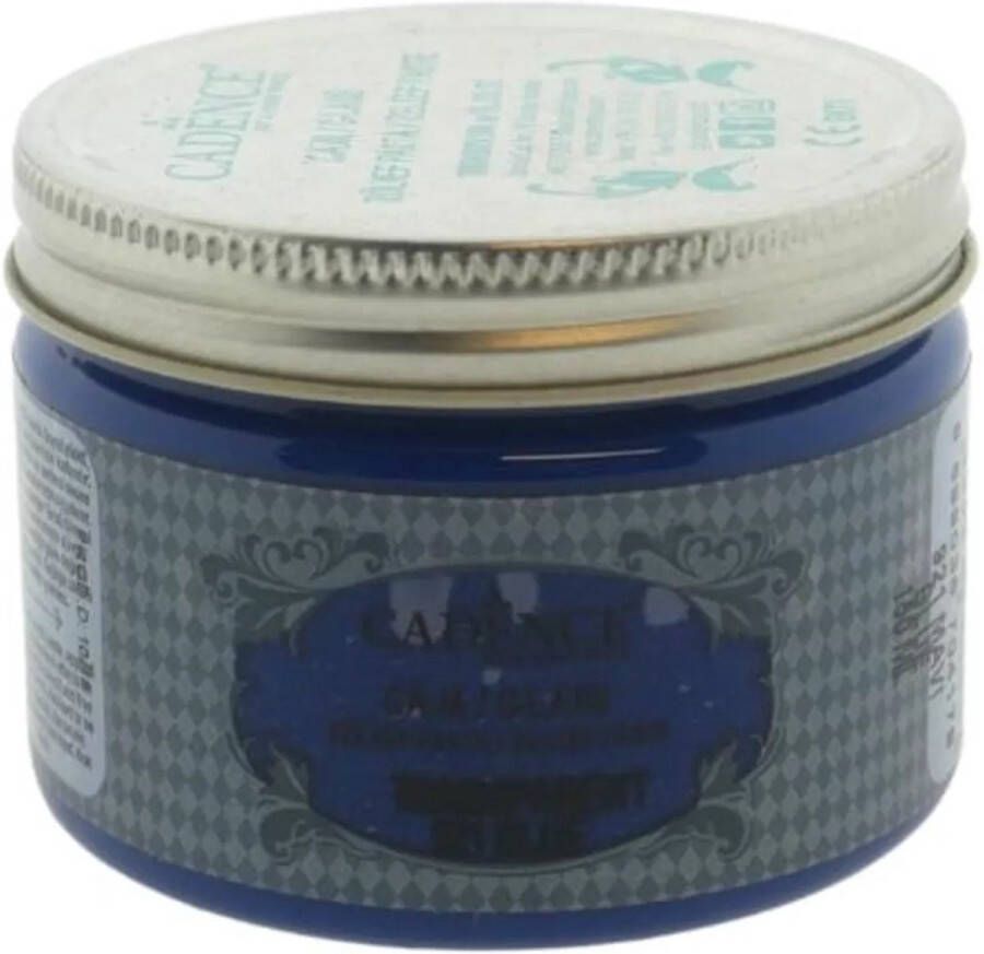 Cadence Glas Transparant Relief Pasta 150 ml Blauw