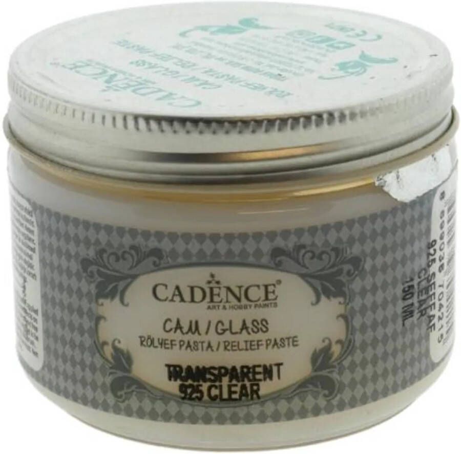 Cadence Glas Transparant Relief Pasta 150 ml Transparant