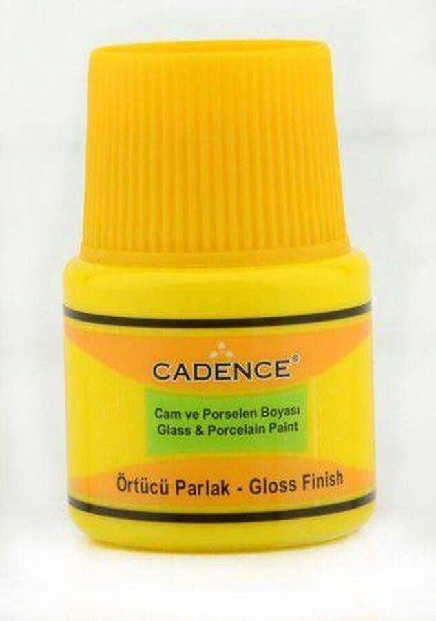 Cadence Glasverf Porseleinverf Metallic lemon yellow 45ml