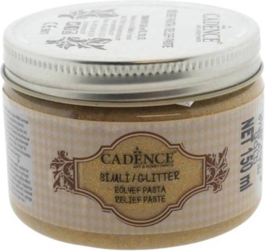 Cadence Glitter Relief Pasta 150 ml Goud