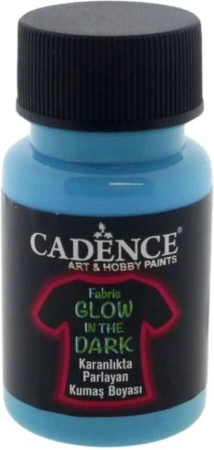 Cadence Glow in the Dark Textielverf 50 ml Donkerblauw
