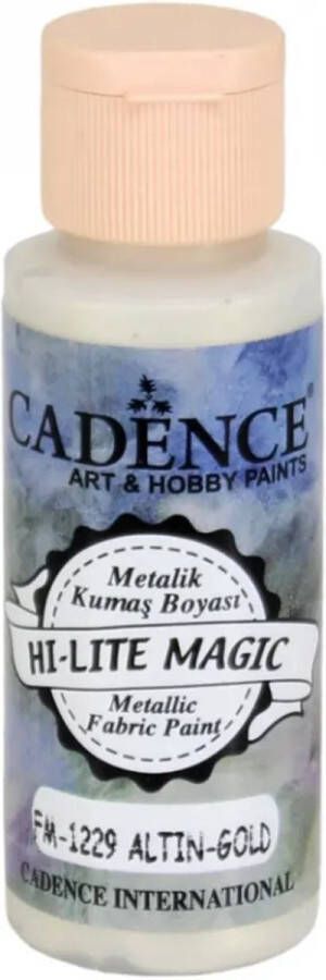 Cadence Hi Lite Magic Metallic Textielverf 59 ml Goud