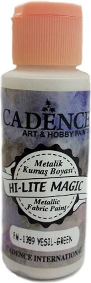 Cadence Hi Lite Magic Metallic Textielverf 59 ml Groen