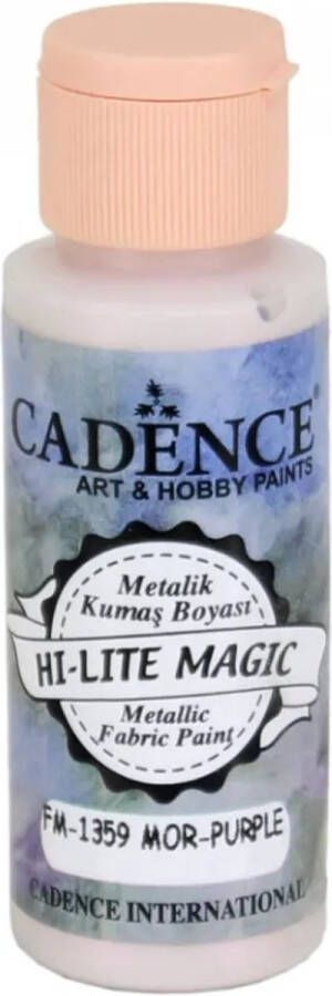 Cadence Hi Lite Magic Metallic Textielverf 59 ml Paars