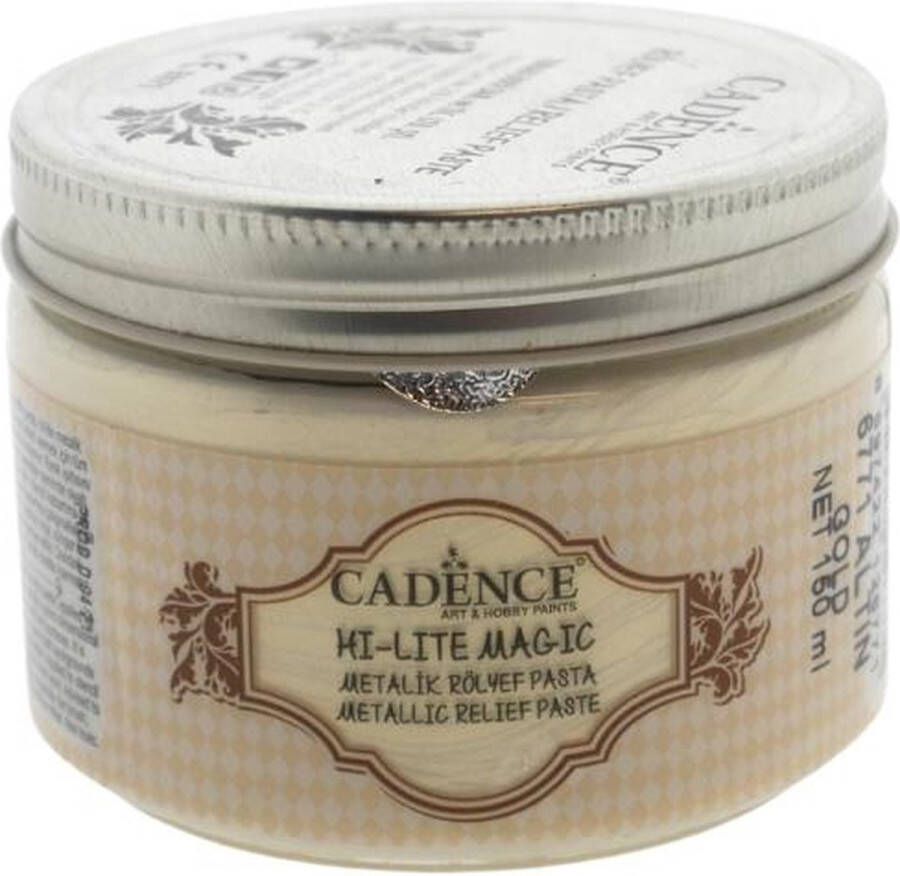Cadence Hi Lite Metallic Relief Pasta 150 ml Goud