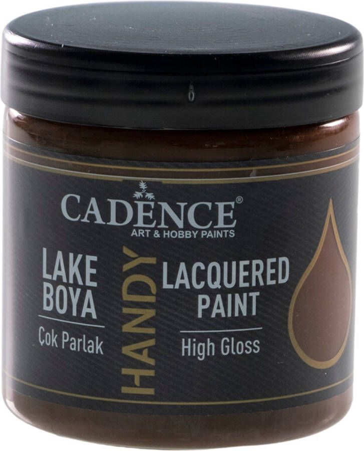 Cadence Hoogglans Acrylverf 250 ml Warm Brown