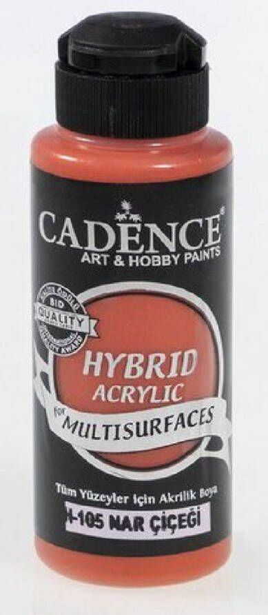 Cadence hybride acrylverf (semi mat) Granaatappelbloem 001 0105 120 ml