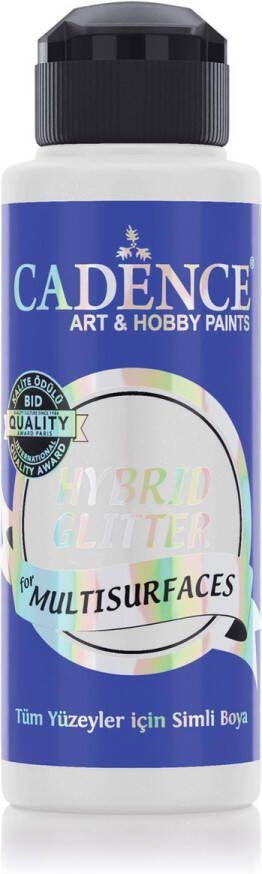 Cadence Hybrid Acrylverf Glitter 120 ml White