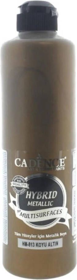 Cadence Hybrid Acrylverf Metallic 500 ml Donker Goud