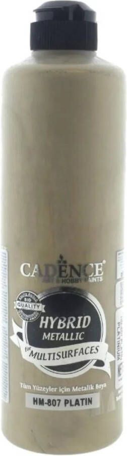 Cadence Hybrid Acrylverf Metallic 500 ml Platinium