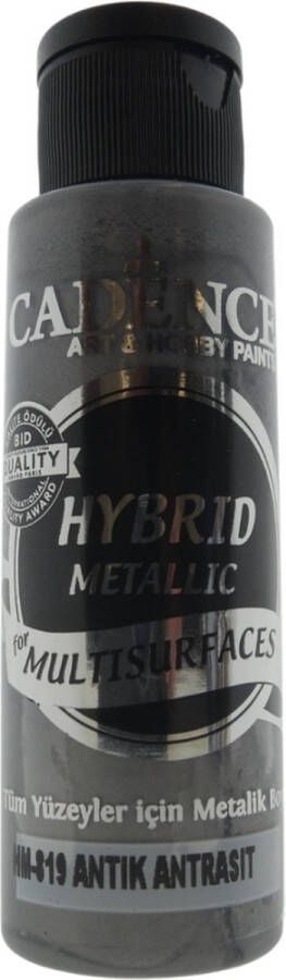 Cadence Hybrid Acrylverf Metallic 70 ml Antiek Antraciet