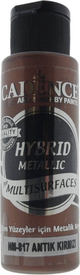 Cadence Hybrid Acrylverf Metallic 70 ml Antiek Rood