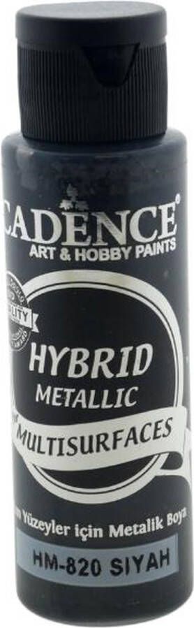 Cadence Hybrid Acrylverf Metallic 70 ml Black