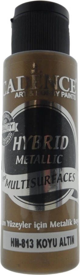 Cadence Hybrid Acrylverf Metallic 70 ml Donker Goud
