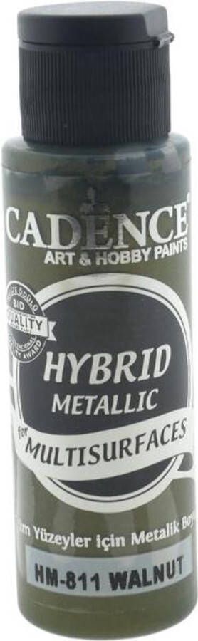 Cadence Hybrid Acrylverf Metallic 70 ml Walnut