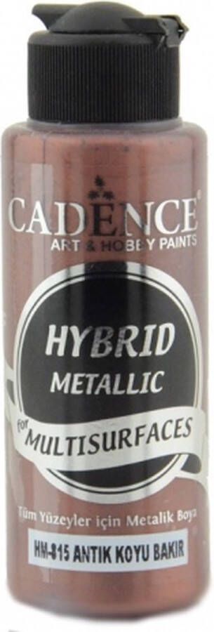 Cadence Hybrid Metallic Acrylverf 120 ml Antique Dark Copper