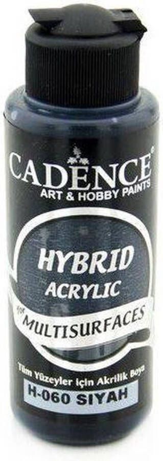 Cadence Hybride acrylverf (semi mat) Antraciet zwart 01 001 0091 0120 120 ml