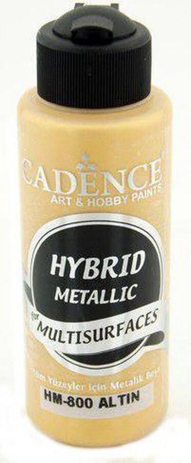 Cadence Hybride metallic acrylverf (semi mat) Goud 01 008 0800 0120 120 ml