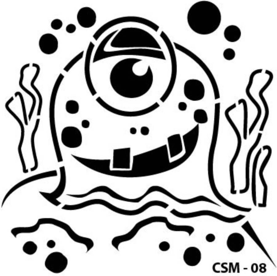 Cadence Kids Monster Stencil CSM-08 25x25 cm