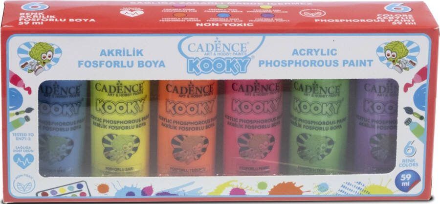 Cadence Kooky Acrylverf Neon Set 6x59ml