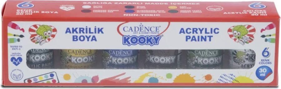 Cadence Kooky Acrylverf Set 6x30 ml